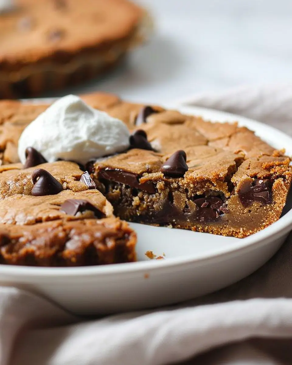 Healthy Chocolate Chunk Cookie Pie: The Best Guilt-Free Delight
