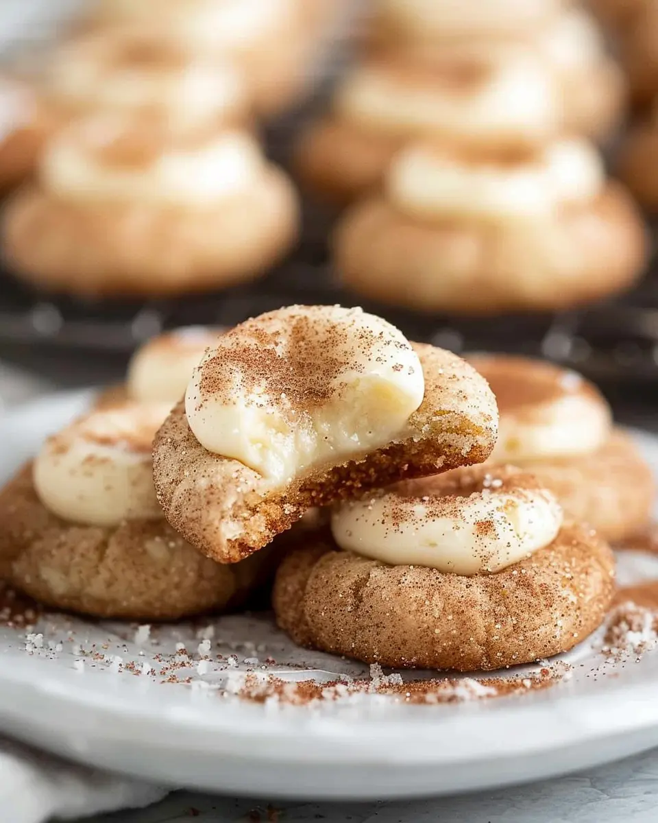 Eggnog Snickerdoodle Thumbprint Cookies for a Cozy Holiday Treat