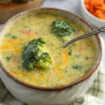 High Protein Broccoli Cheddar Soup