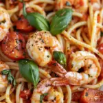 Tomato Basil Shrimp Pasta