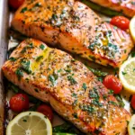 Garlic Salmon with Butter and Lemon