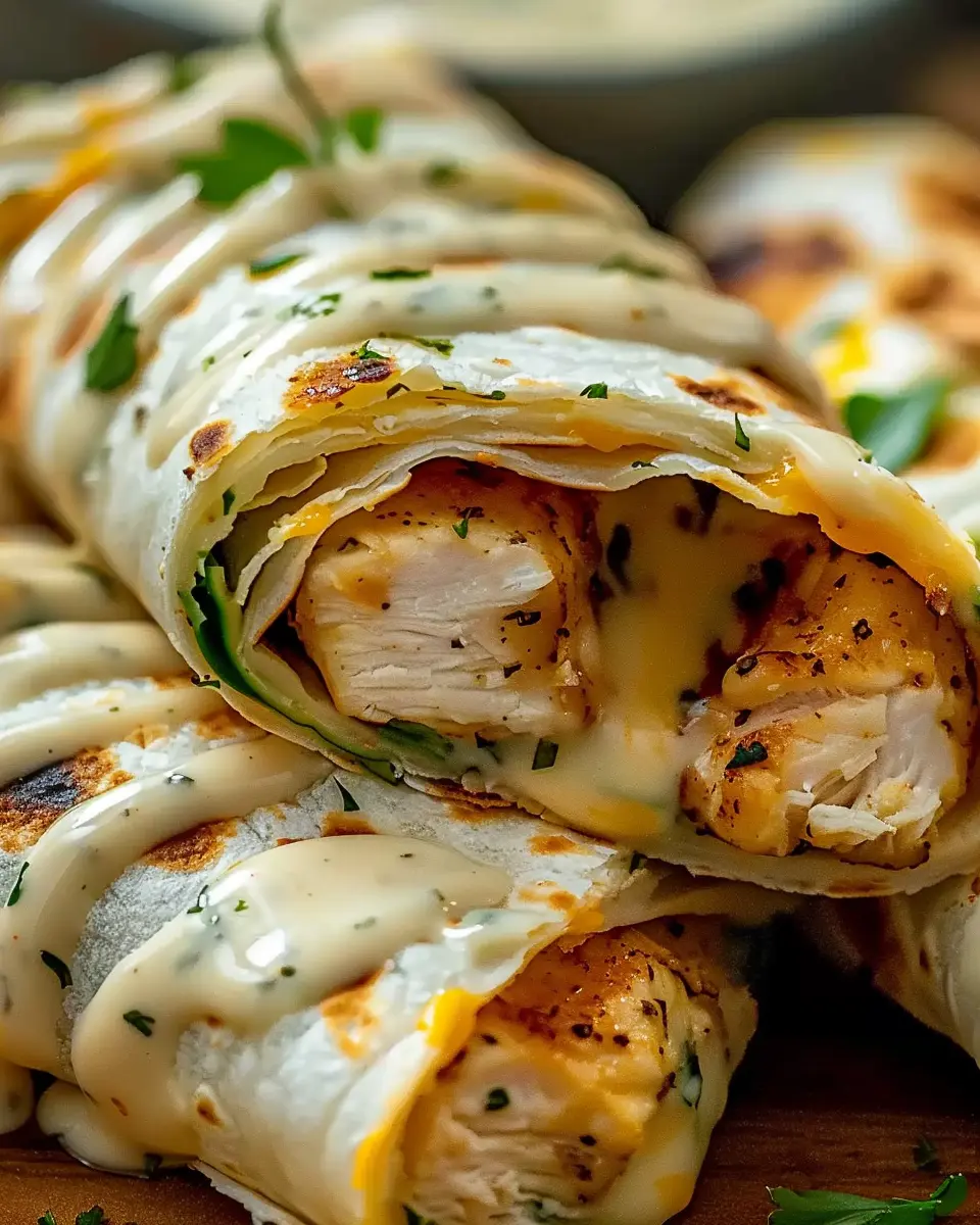 Cheesy Garlic Chicken Wraps: Easy, Delicious Weeknight Dinner
