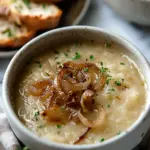 Nourishing Potato Soup with Caramelized Onions