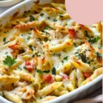 Chicken Ranch Pasta Bake