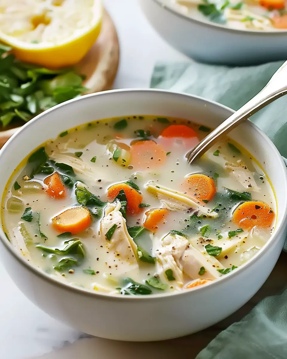 Warm Up with a Quick Lemony Chicken Soup: A Comforting Delight