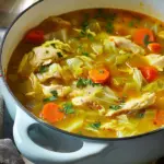 Curried Chicken & Cabbage Soup