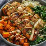 Healthy Chicken & Sweet Potato Rice Bowl