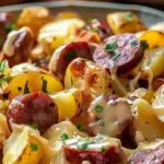 Cheesy Ranch Potatoes and Smoked Sausage