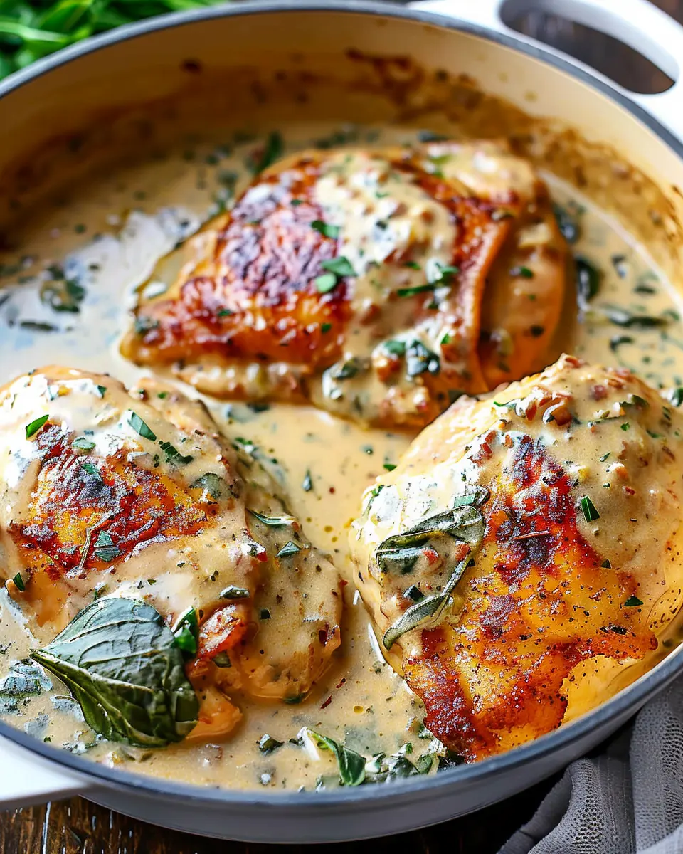Creamy Tuscan Chicken with Turkey Bacon: A Comforting Delight