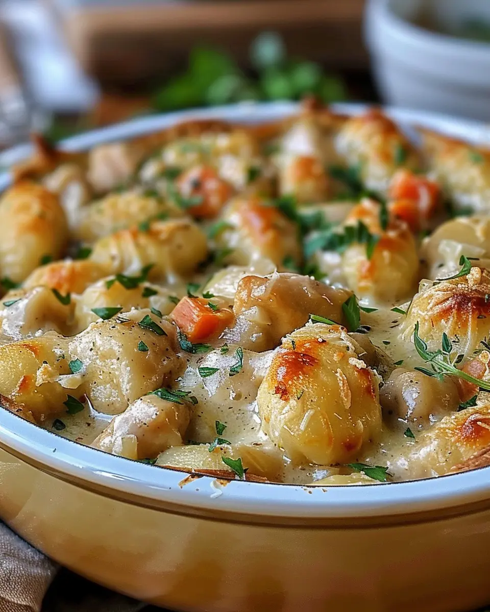 One Pot Gnocchi Chicken Pot Pie: Easy Comfort Food Delight