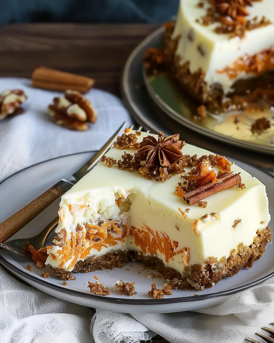 Carrot Cake-Cheesecake Delight: A Delectable Homemade Treat