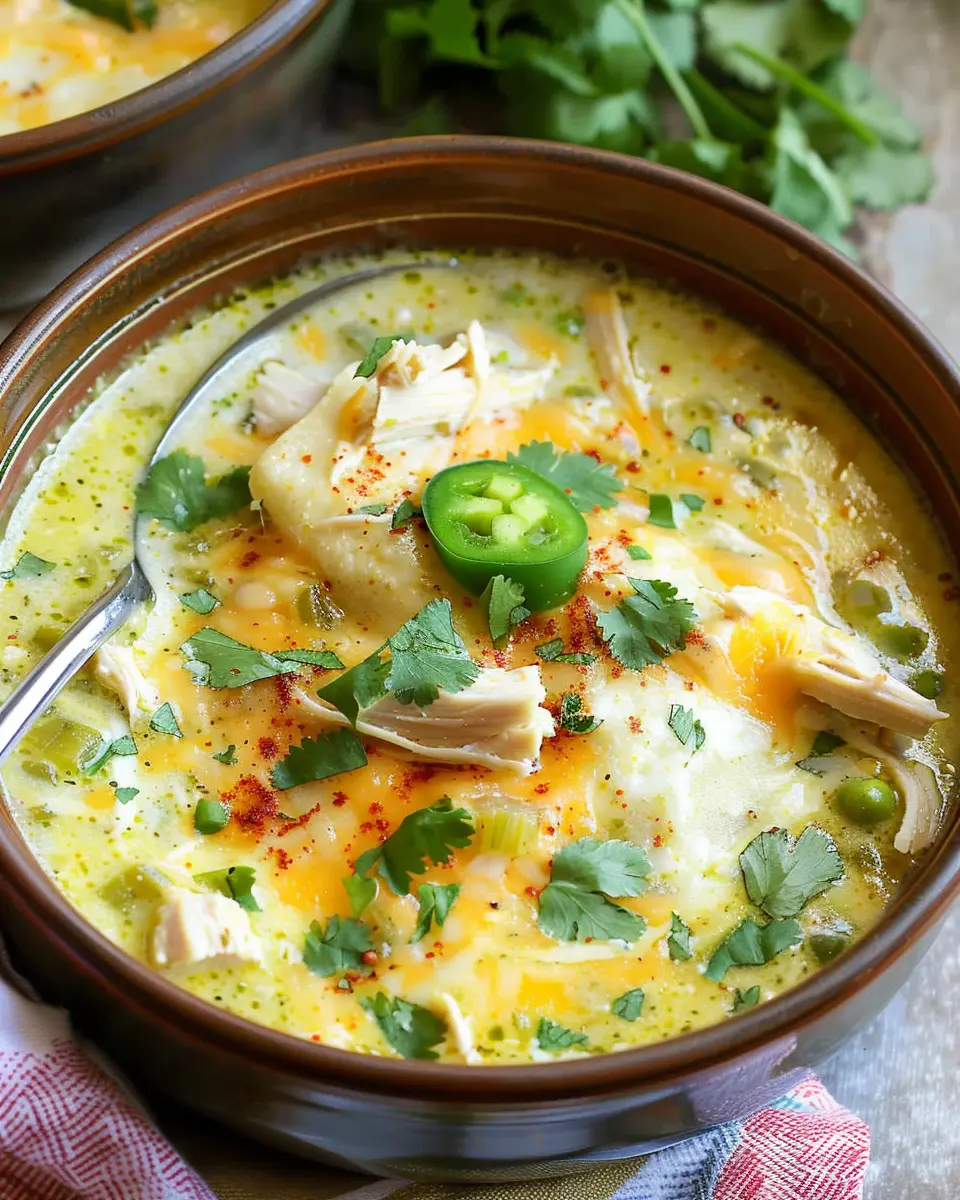 Creamy Green Enchiladas Chicken Soup: A Cozy Homestyle Delight