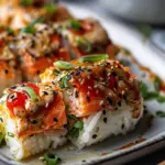 Easy Salmon Sushi Bake