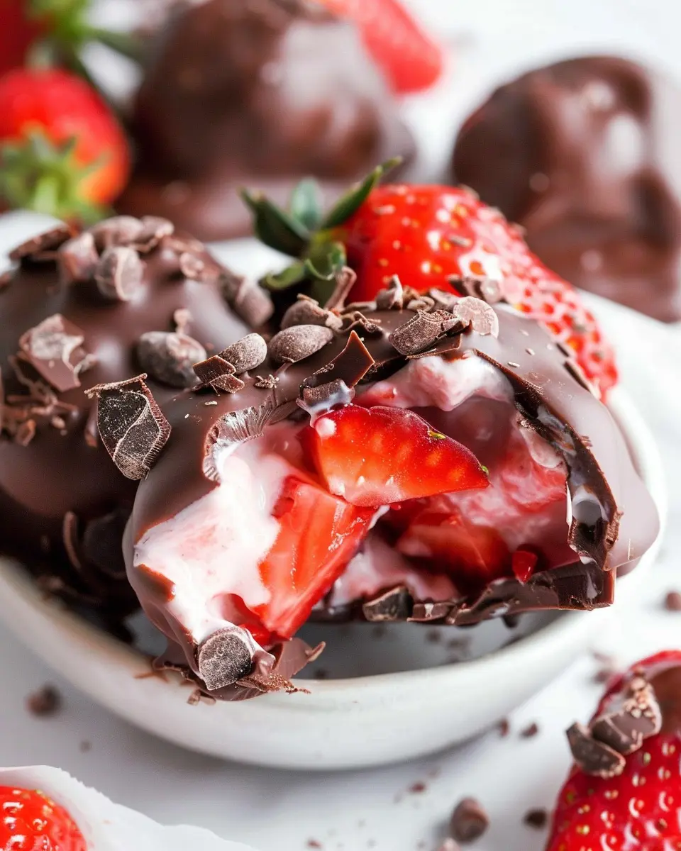 Chocolate Strawberry Yogurt Clusters: Easy Indulgence for Sweet Cravings