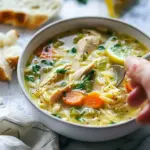 Lemon Chicken Soup with Orzo