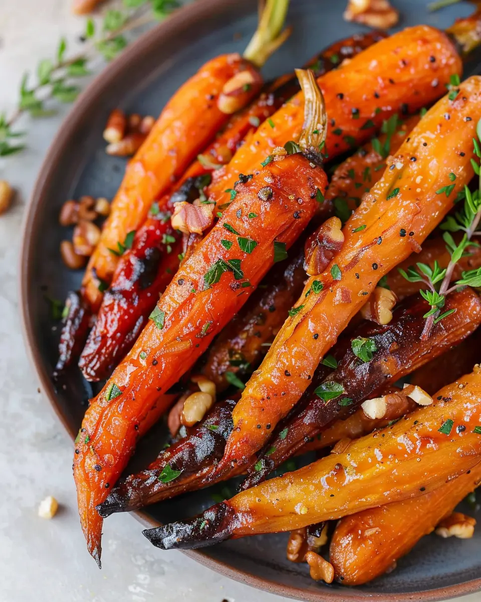 maple dijon roasted carrots: easy, flavorful side dish delight