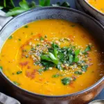 Spiced Carrot and Lentil Soup