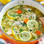 Lemon Chicken Orzo Soup