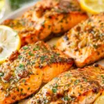 Baked Dijon Salmon with Lemon and Garlic