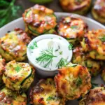 Cheesy Garlic Zucchini Bites