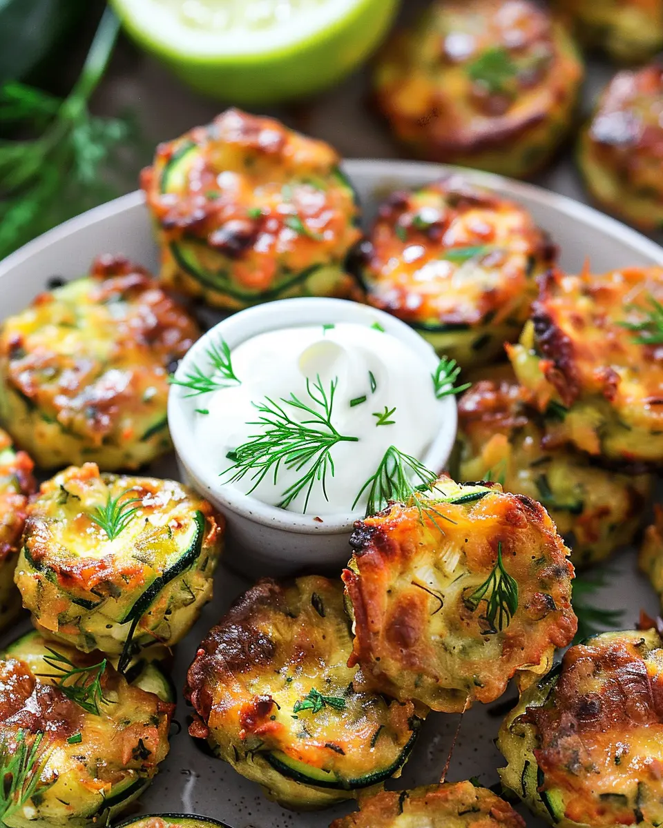 Cheesy Garlic Zucchini Bites: Easy and Irresistibly Delicious Treats
