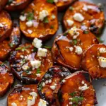Roasted Sweet Potato Rounds with Honey & Feta