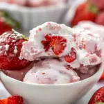 Easy Frozen Strawberry Yogurt Clusters