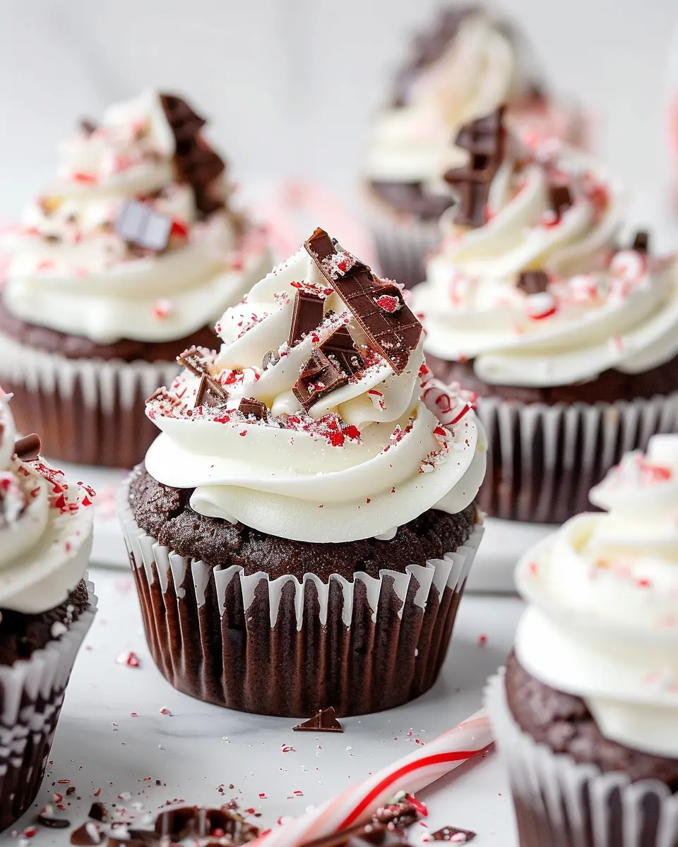 Peppermint Bark Cupcakes: Indulgent Treats for Festive Gatherings