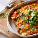 Slow Cooker Chicken Enchilada Casserole