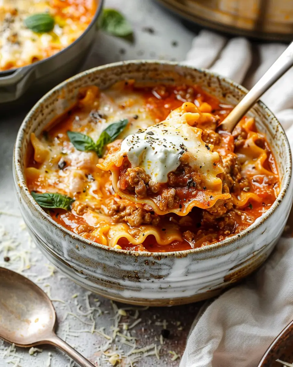 Instant Pot Lasagna Soup: Easy Comfort Food with Turkey Bacon