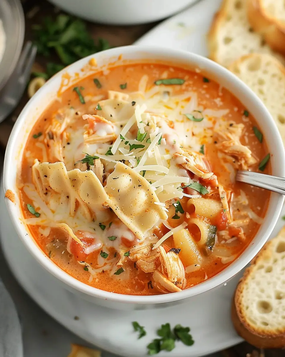 Crockpot Chicken Parmesan Soup: Easy Comfort Food Delight
