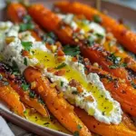 Roasted Carrots with Whipped Ricotta and Hot Honey