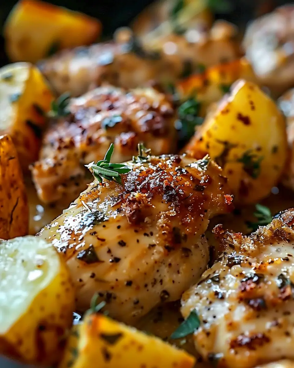 Garlic Parmesan Chicken Potatoes: Indulgent Comfort Food Bliss