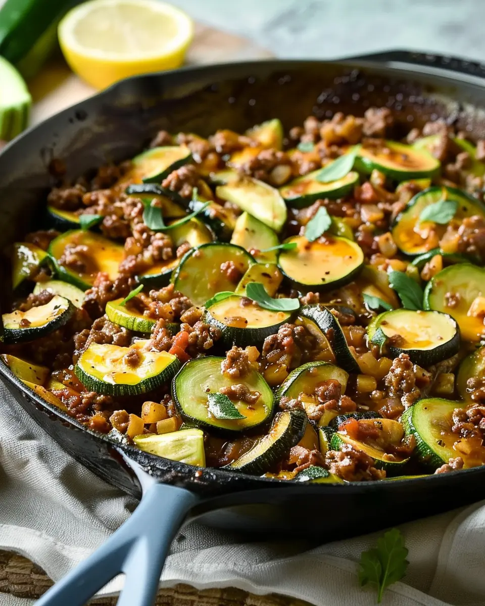 Zucchini and Ground Beef Skillet: A Easy Family-Friendly Dish