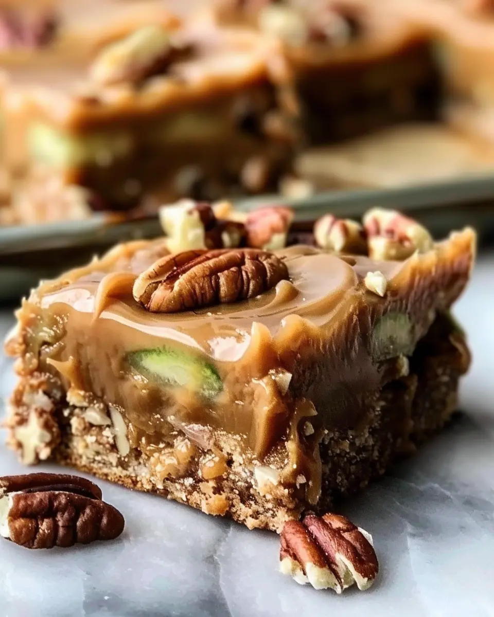 Caramel Frosted Zucchini Pecan Bars: The Best Homemade Treat