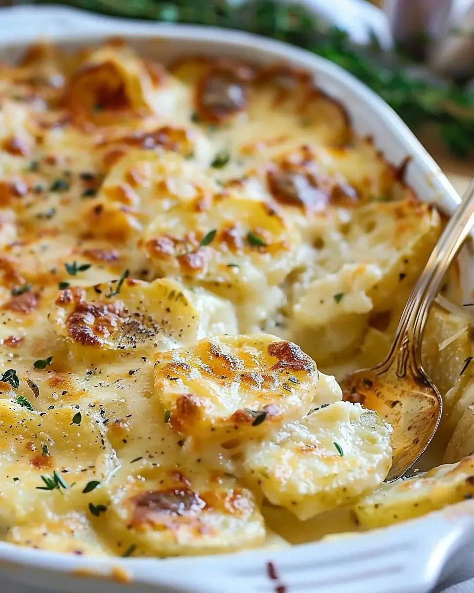 Cheesy Garlic Scalloped Potatoes: Indulgent Comfort Food Delight