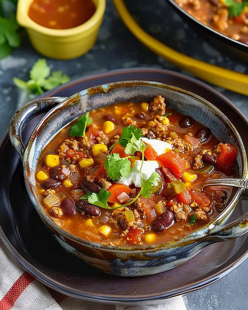 Taco Soup: Easy Comfort Food with Turkey Bacon and Chicken Ham