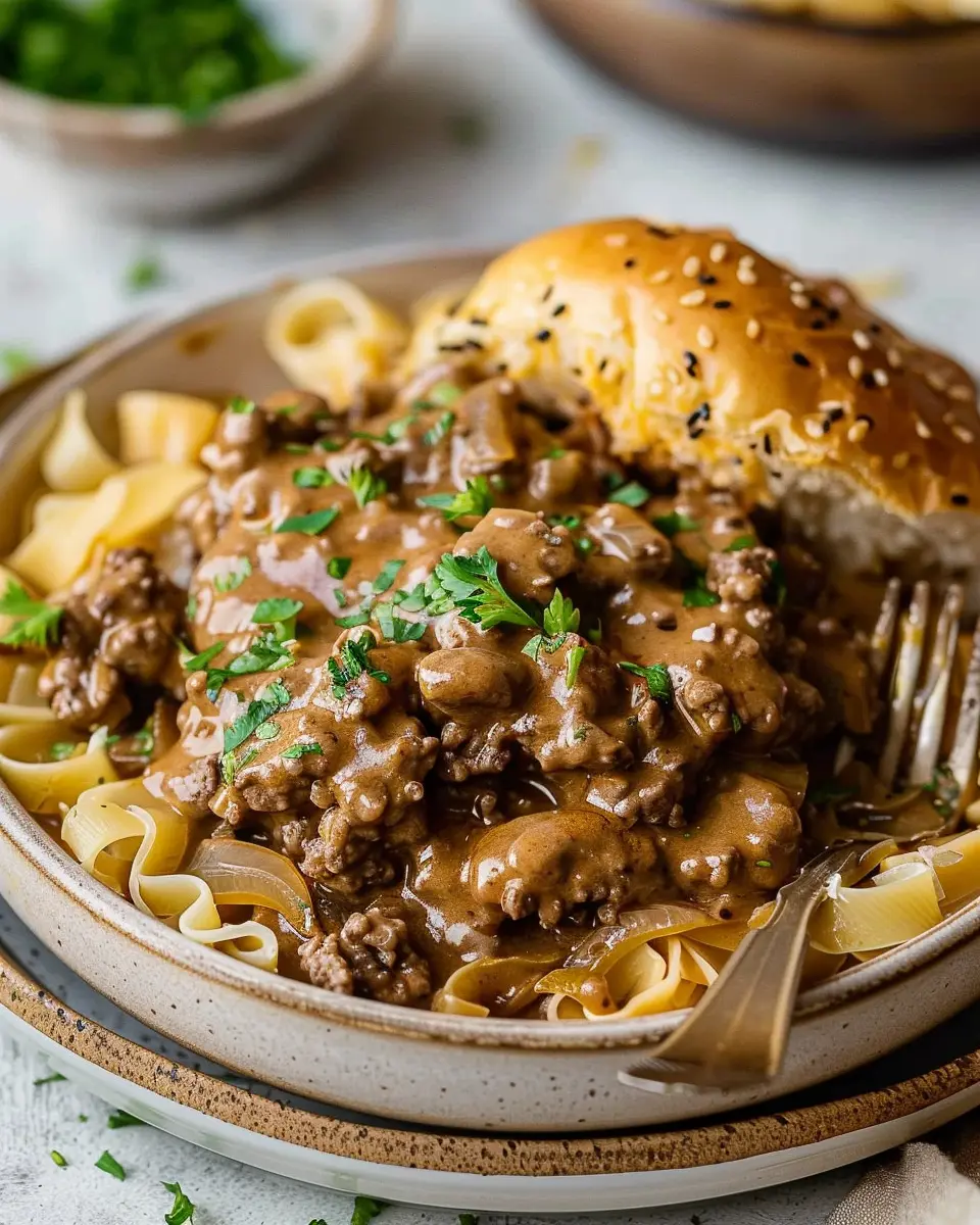 Hamburger Stroganoff: Easy Comfort Food with Turkey Bacon Twist