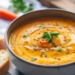 Spiced Carrot and Lentil Soup