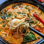 Easy Thai Red Curry Noodle Soup