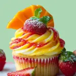 Strawberry Mango Margarita Cupcakes