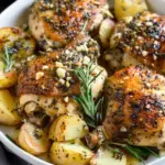 Baked Garlic Parmesan Chicken & Potatoes