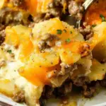 Cheesy Ground Beef and Potato Casserole