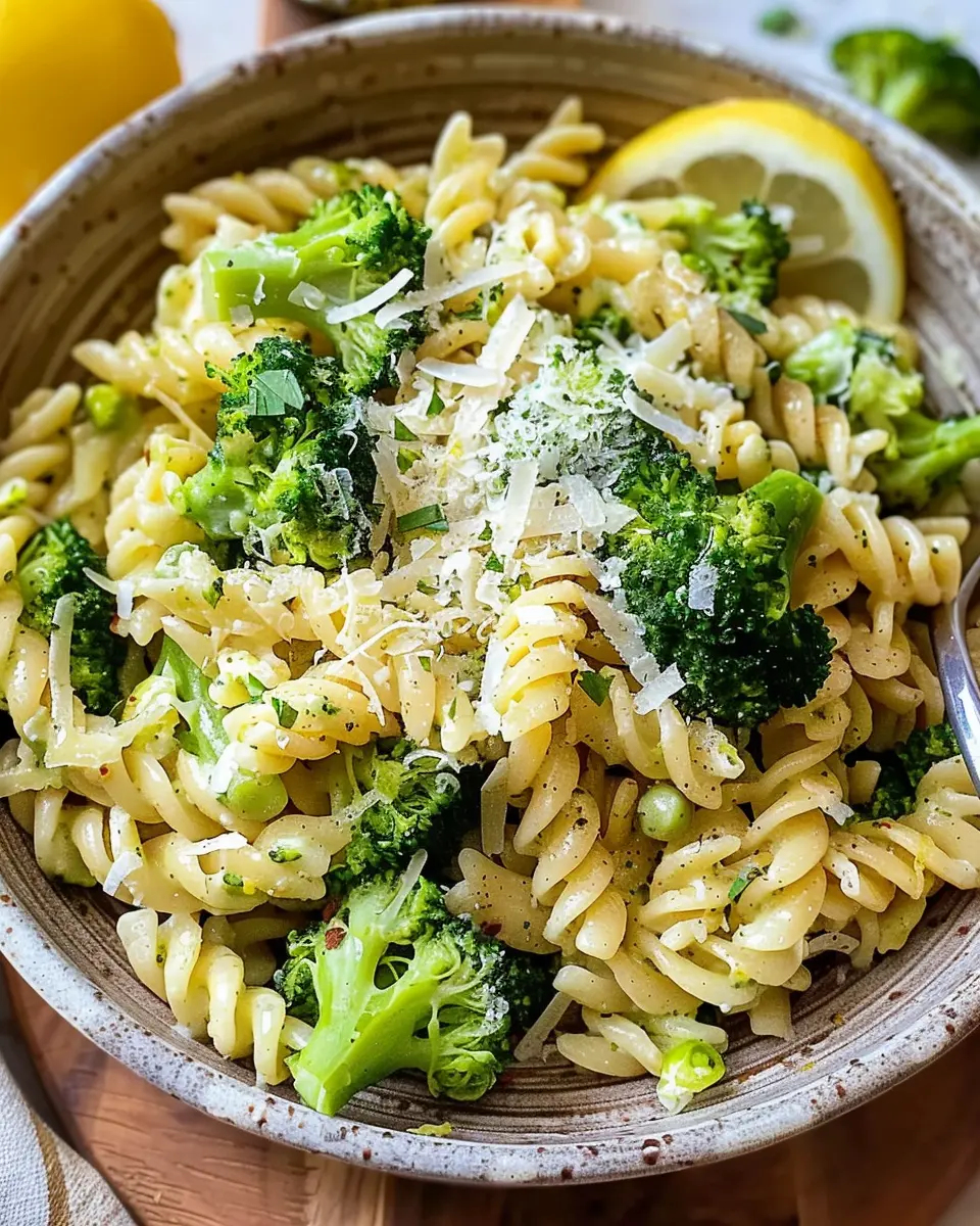 One-Pot Lemon-Broccoli Pasta: Easy Parmesan Delight for Everyone