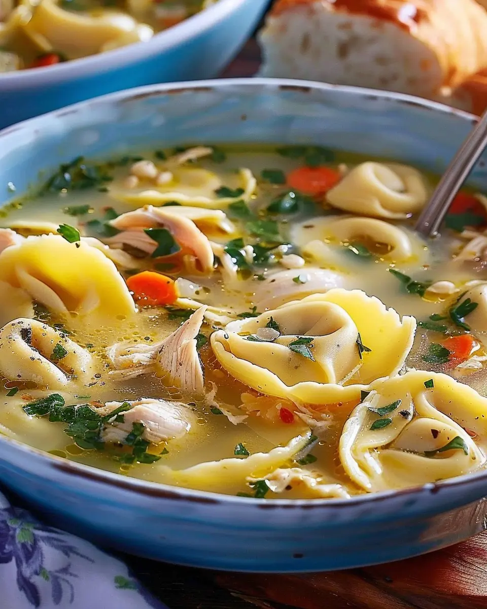 Chicken Tortellini Soup: A Cozy Delight with Turkey Bacon