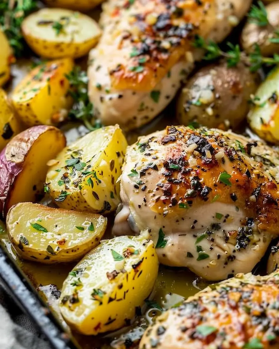 Sheet Pan Garlic Parmesan Chicken: Easy Dinner with Potatoes