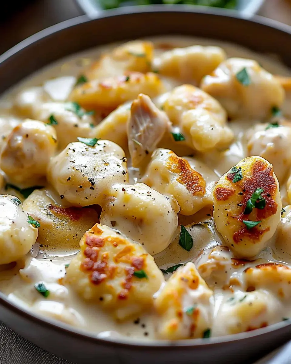 Creamy Crack Chicken Gnocchi with Turkey Bacon for a Cozy Dinner