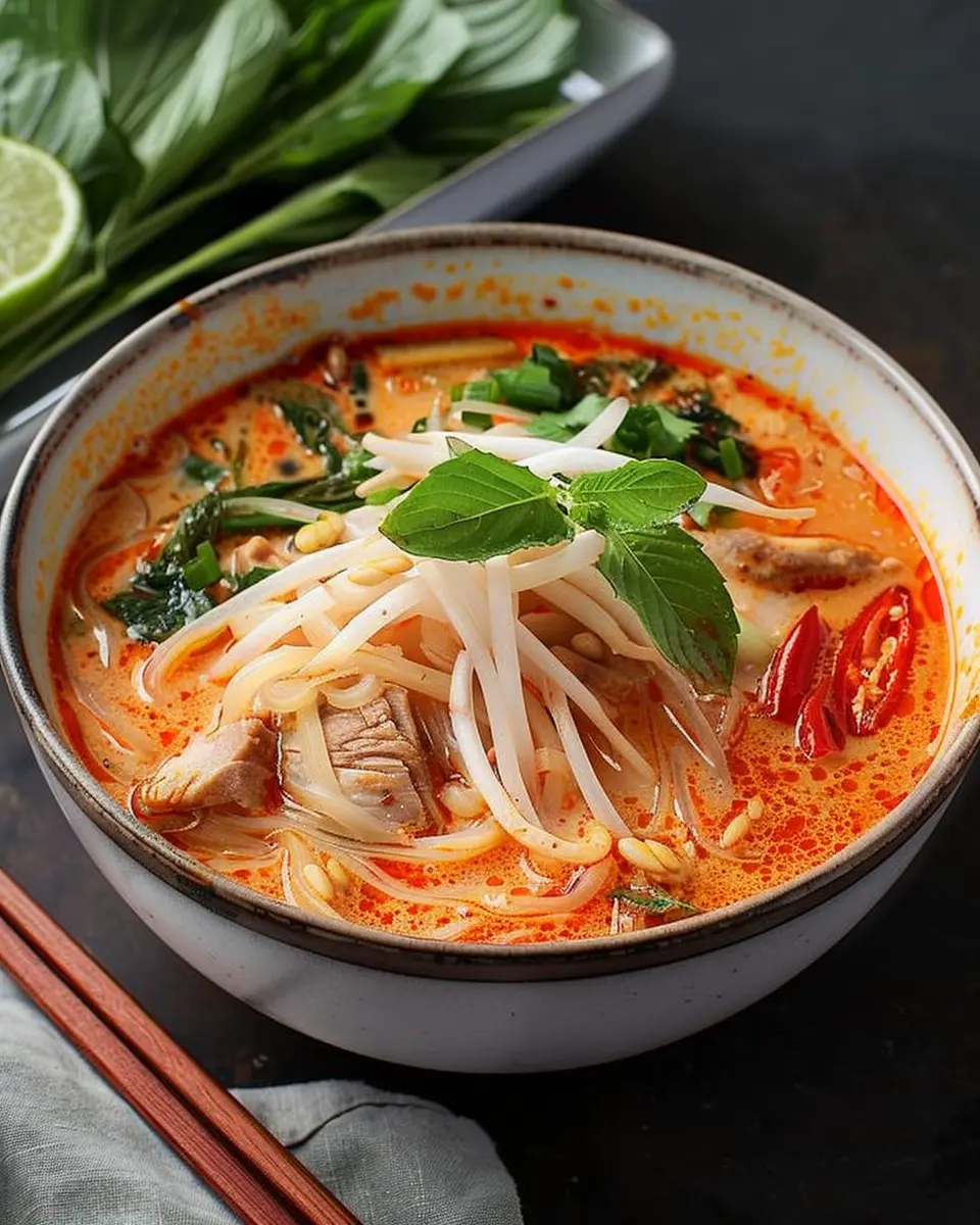 Thai Red Curry Noodle Soup: A Hearty Delight for Your Soul
