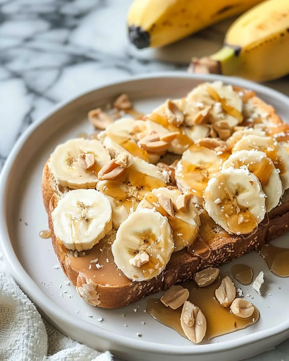 Peanut Butter Banana Honey Toast: The Best Energizing Snack