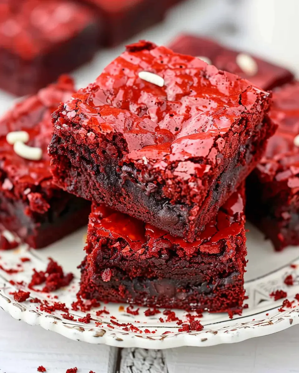 Best Homemade Red Velvet Brownies That Are Irresistibly Indulgent
